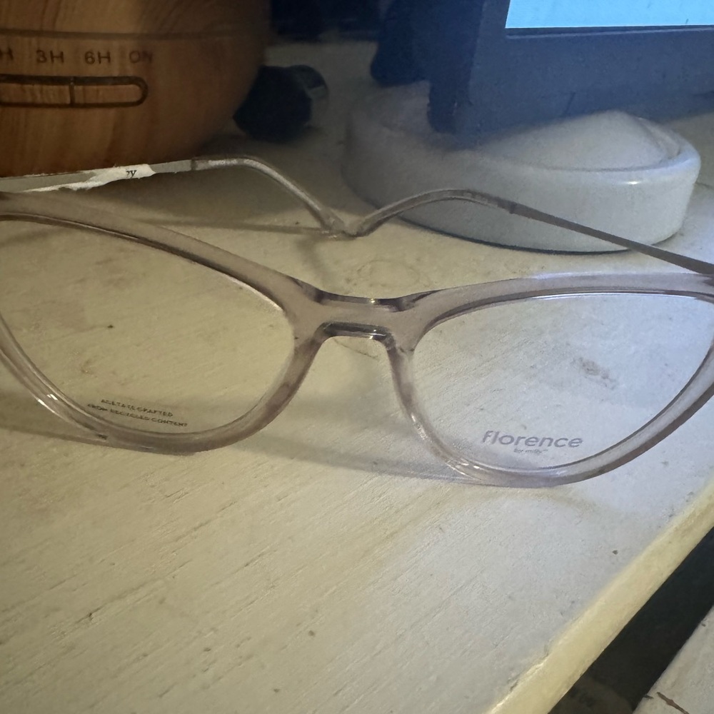 Florence by Milli Bobby Brown eyeglass frames purplish gray brand new